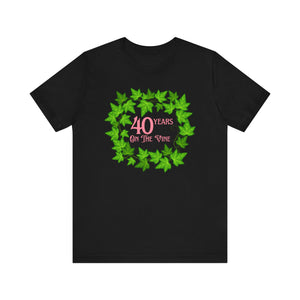 Celebrating 40 Years On the Vine Fitted Short Sleeved T-Shirt | AKA Inspired