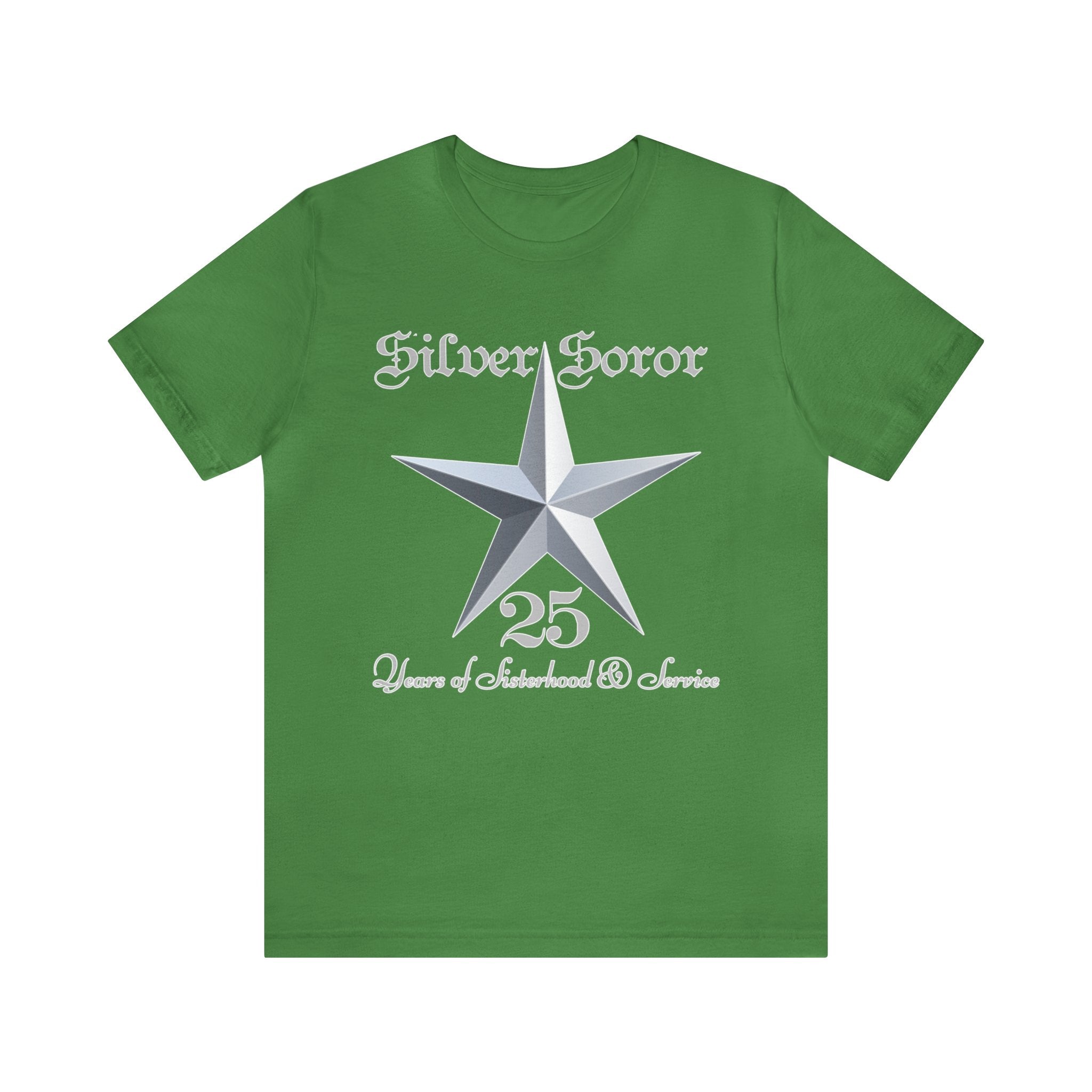 Silver Soror 25 Years of Sisterhood & Service Short-Sleeve T-Shirt