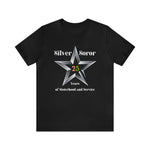 Load image into Gallery viewer, Silver Soror 25 Years of Sisterhood &amp; Service Short-Sleeve T-Shirt
