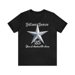 Load image into Gallery viewer, Silver Soror 25 Years of Sisterhood &amp; Service Short-Sleeve T-Shirt
