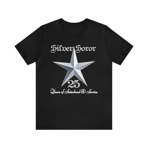 Silver Soror 25 Years of Sisterhood & Service Short-Sleeve T-Shirt